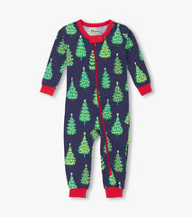 Baby Boys Bottle Brush Trees Glow in the Dark Cotton Sleeper