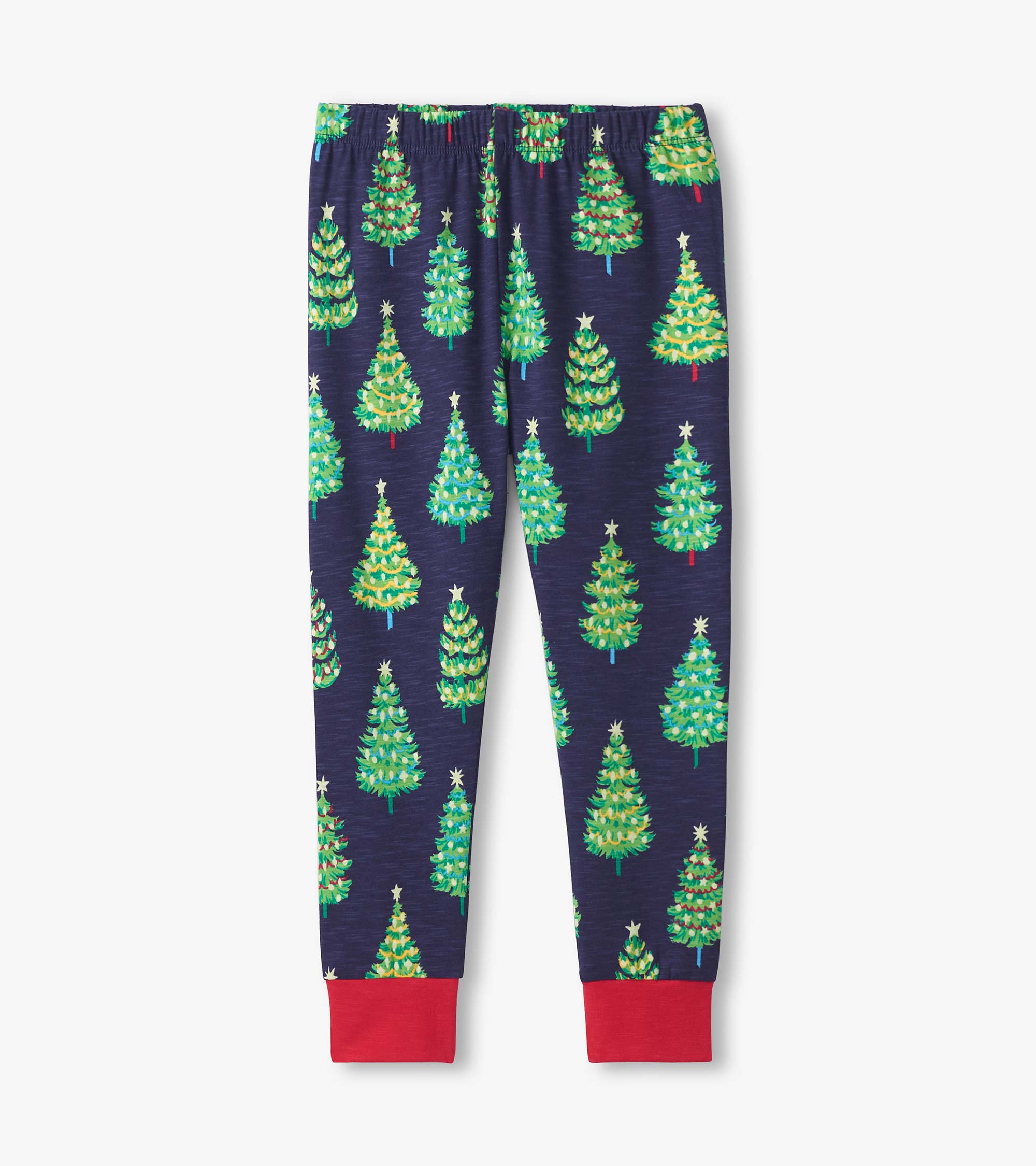 Boys Bottle Brush Trees Glow in the Dark Cotton Pajama Set