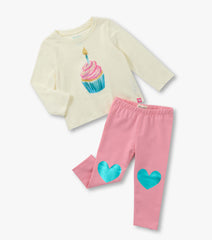 Baby & Toddler Girls Cupcake T-Shirt and Legging Set