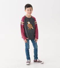 Boys Eagle Long Sleeve Raglan T-Shirt
