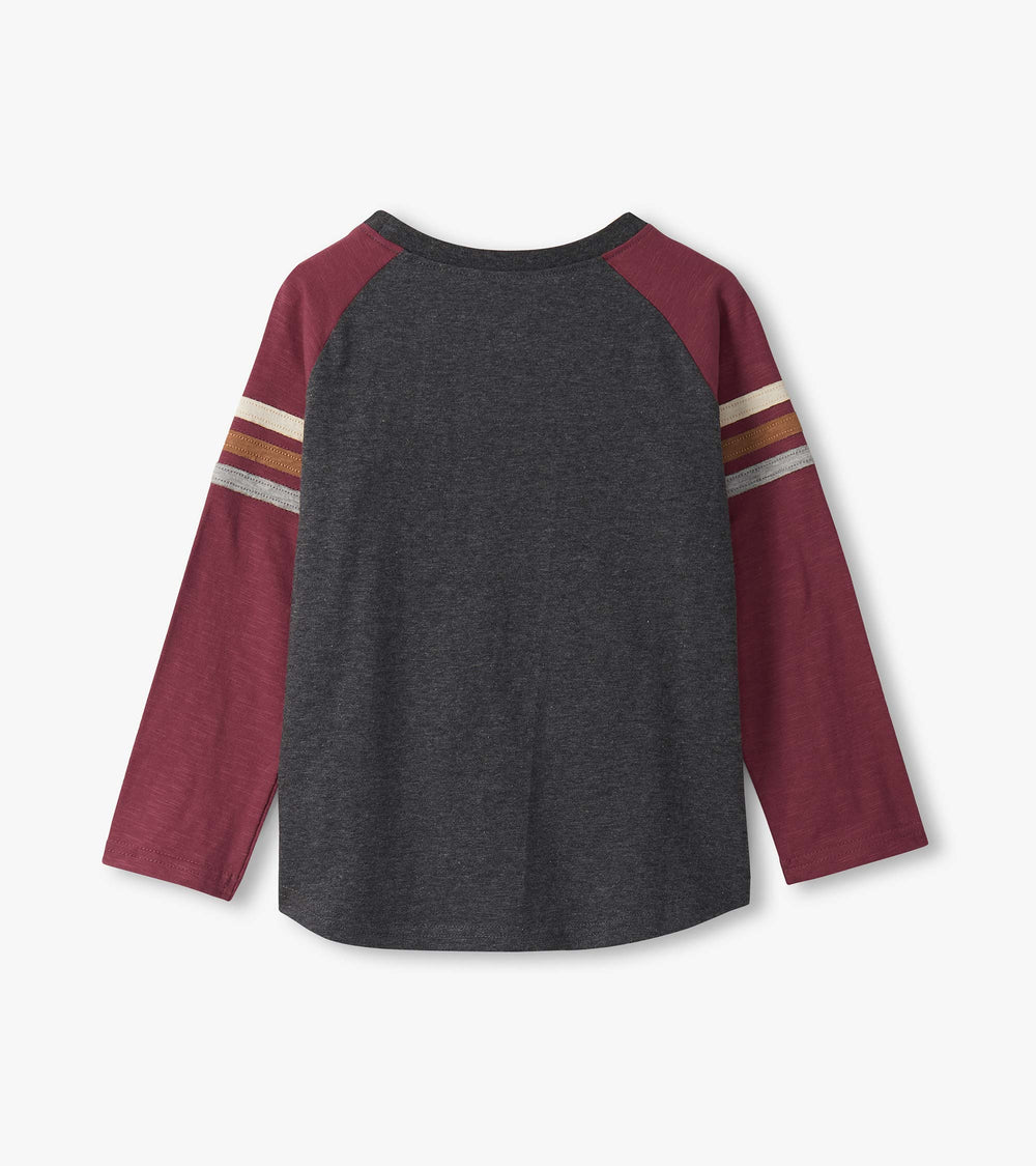 Boys Eagle Long Sleeve Raglan T-Shirt