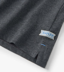 Boys Blue and Grey Color Block Long Sleeve Polo Shirt