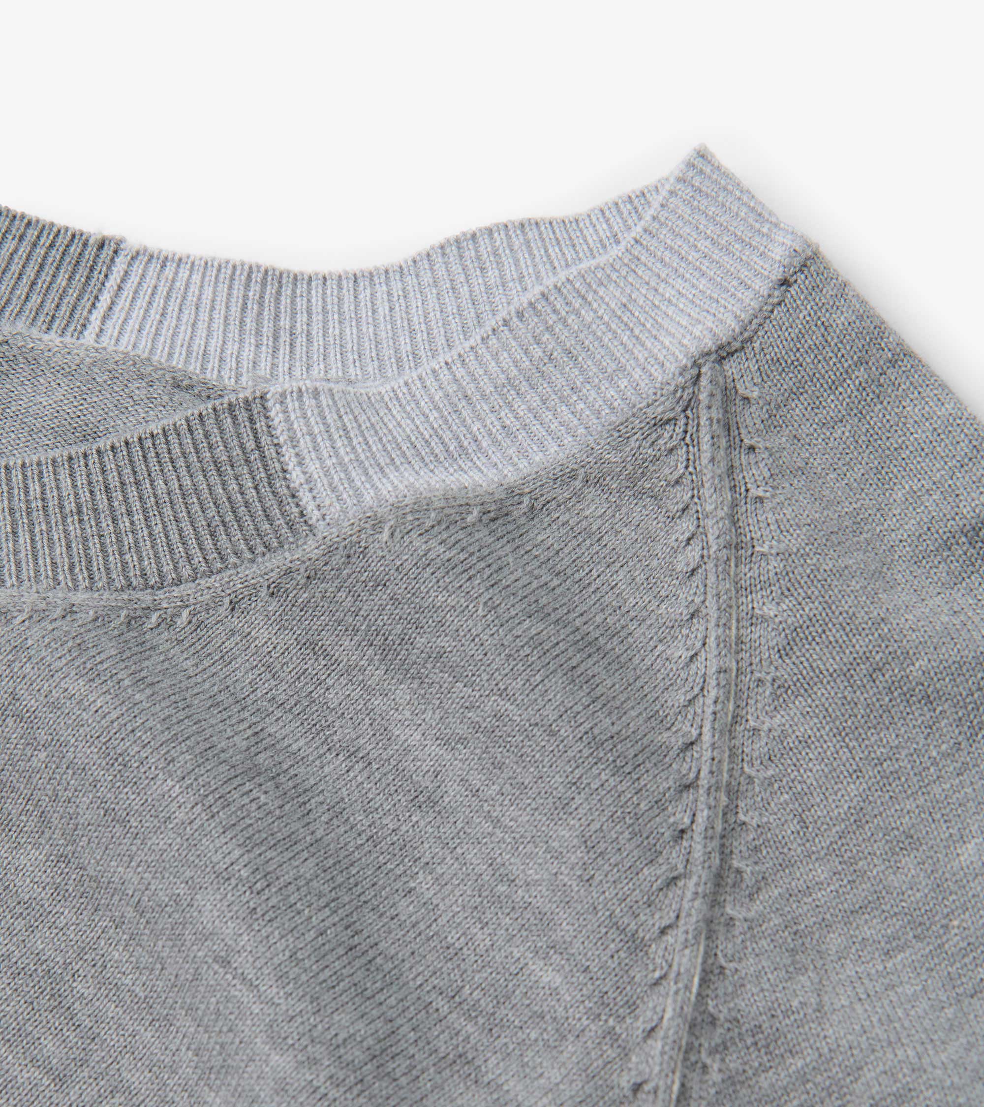 Cary V-Neck Sweater - Charcoal Melange