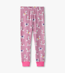 Girls Dancing Alpacas Cotton Pajama Set