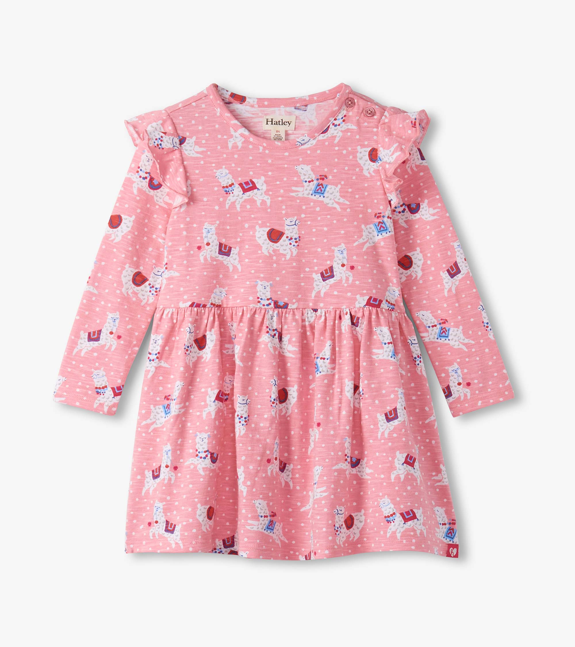 Baby & Toddler Girls Dancing Alpacas Ruffle Sleeve Dress and Legging S