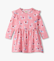 Baby & Toddler Girls Dancing Alpacas Ruffle Sleeve Dress and Legging S