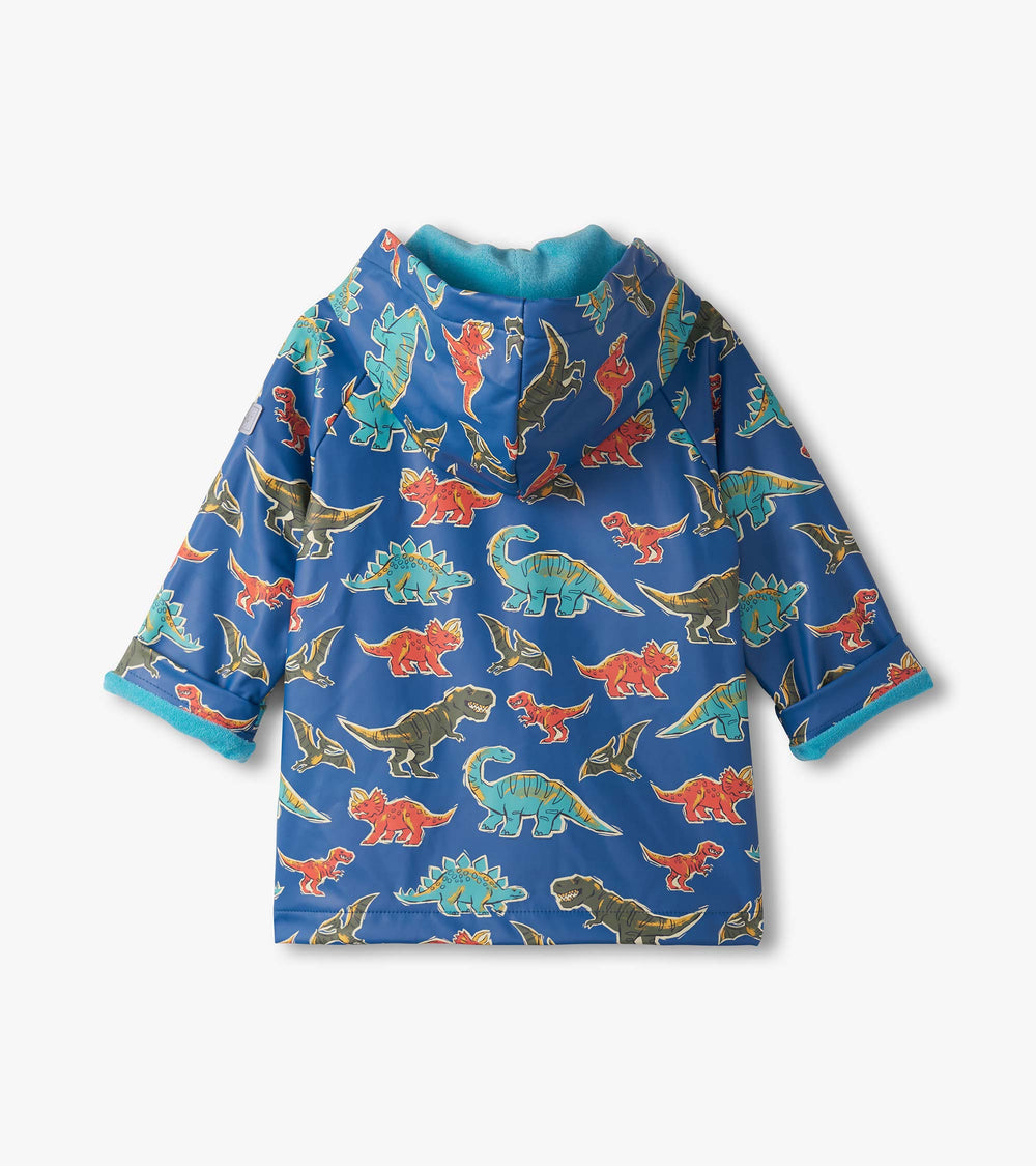 Baby & Toddler Boys Dino Roar Button-Up Rain Jacket