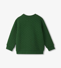 Boys Eden Green Quilted Pullover