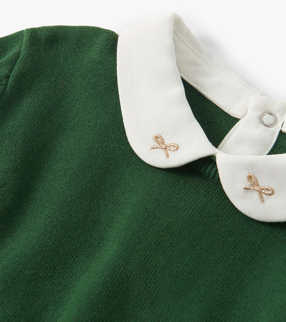 Girls Edin Green Little Pea Sweater