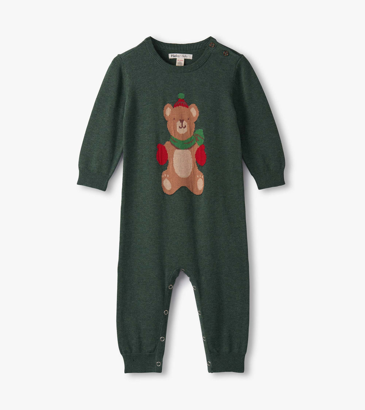 Baby Boys Teddy Bear Sweater Romper
