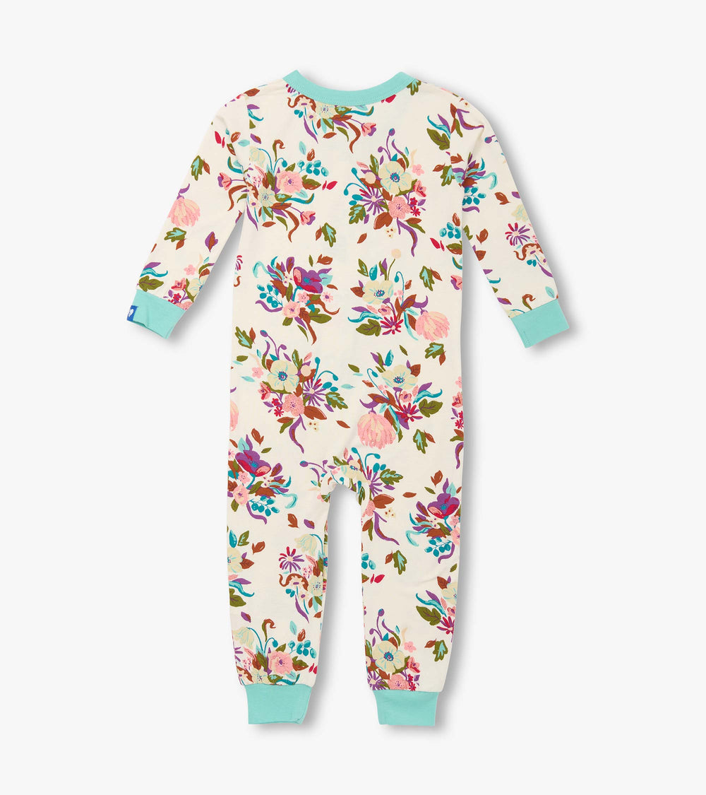 Baby Girls Fall Floral Bamboo Sleeper