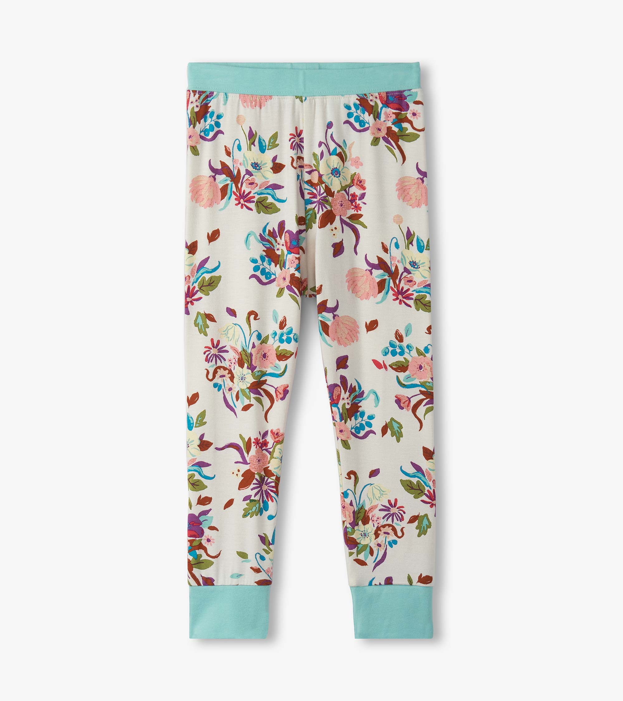 Girls Fall Floral Bamboo Pajama Set