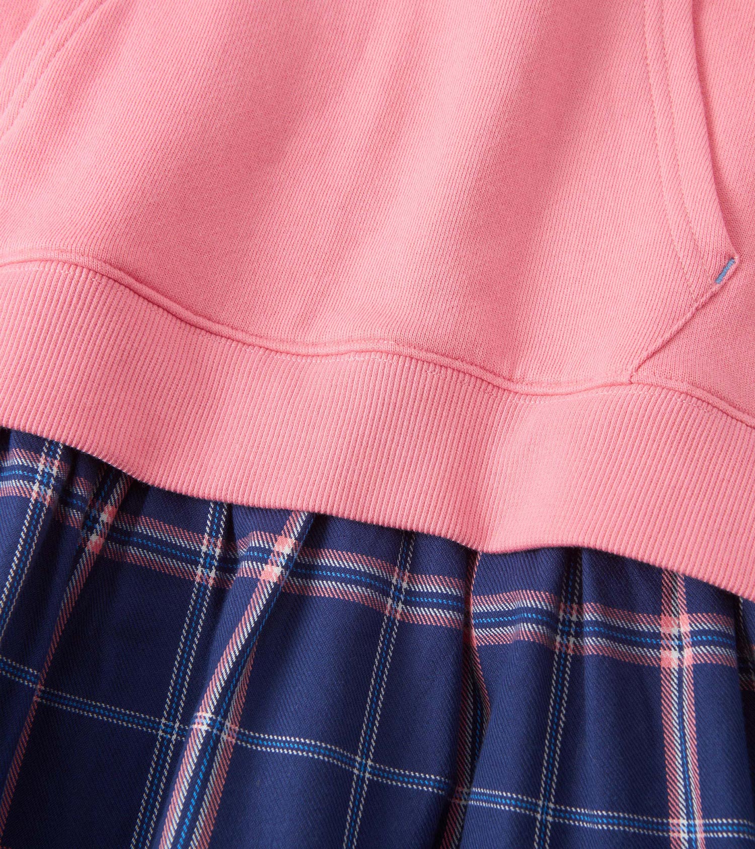 Girls Preppy Plaid Mixed Match Dress