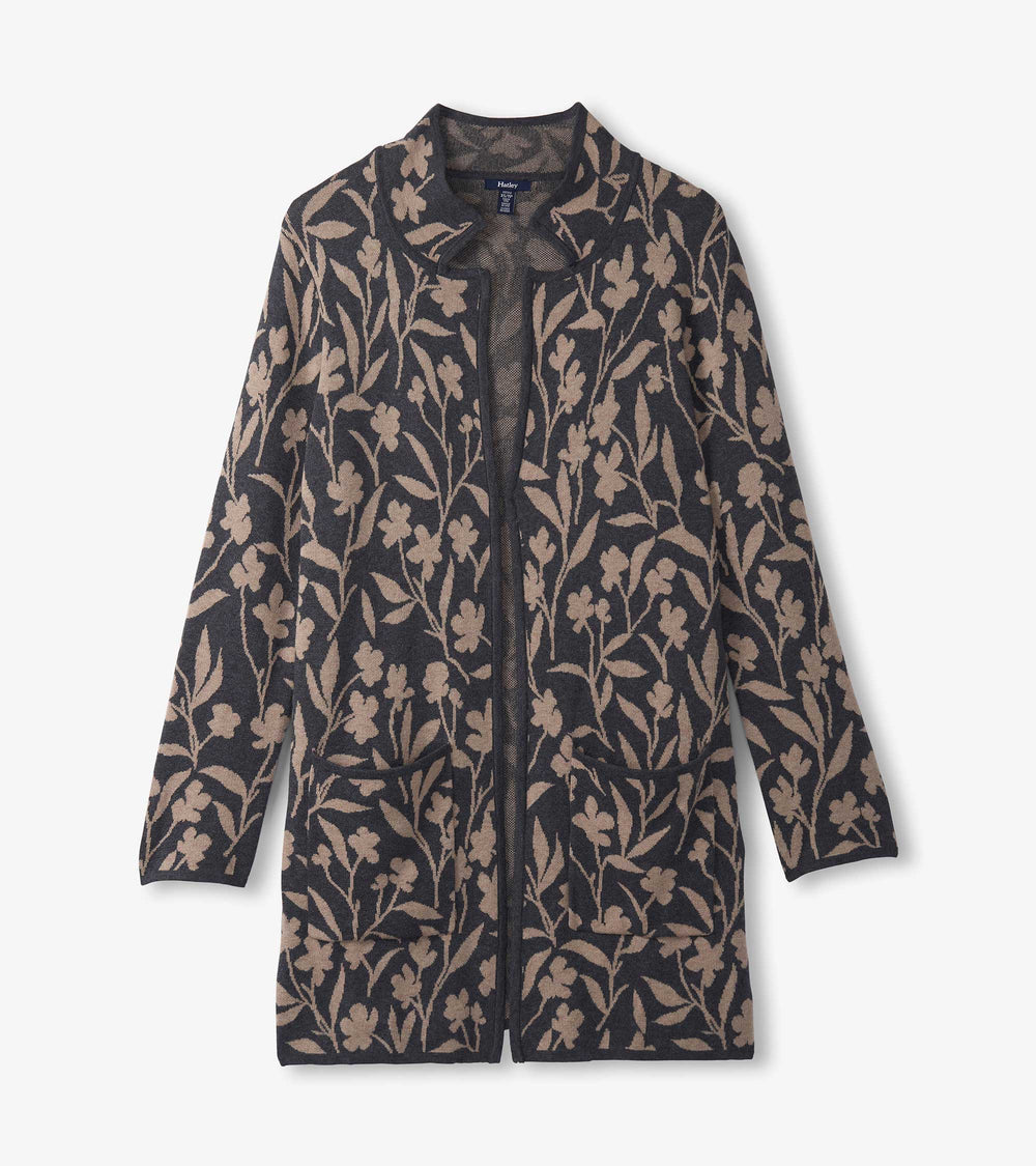 Sweater Blazer - Floral Vines