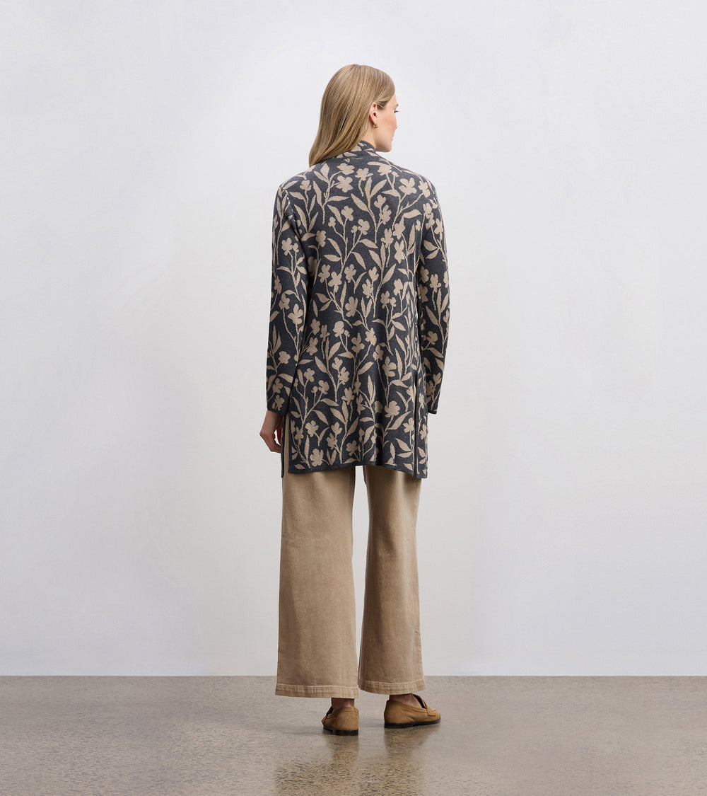 Sweater Blazer - Floral Vines