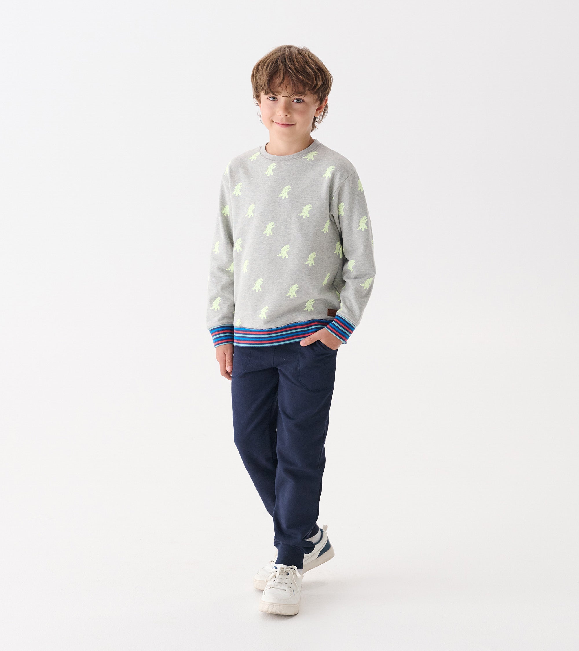 Boys Monster Glow in the Dark Pullover Sweatshirt