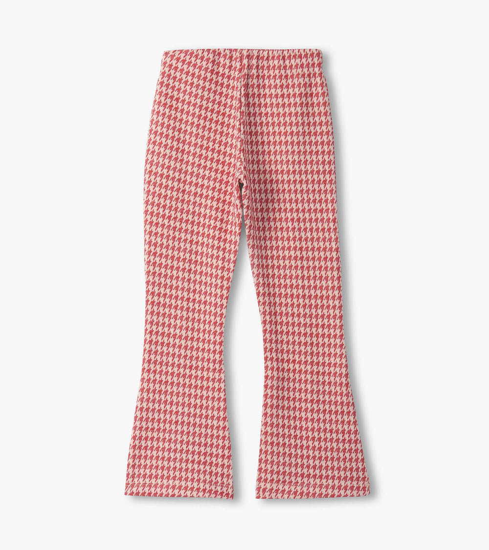 Girls Chex Red Houndstooth Bell Bottoms