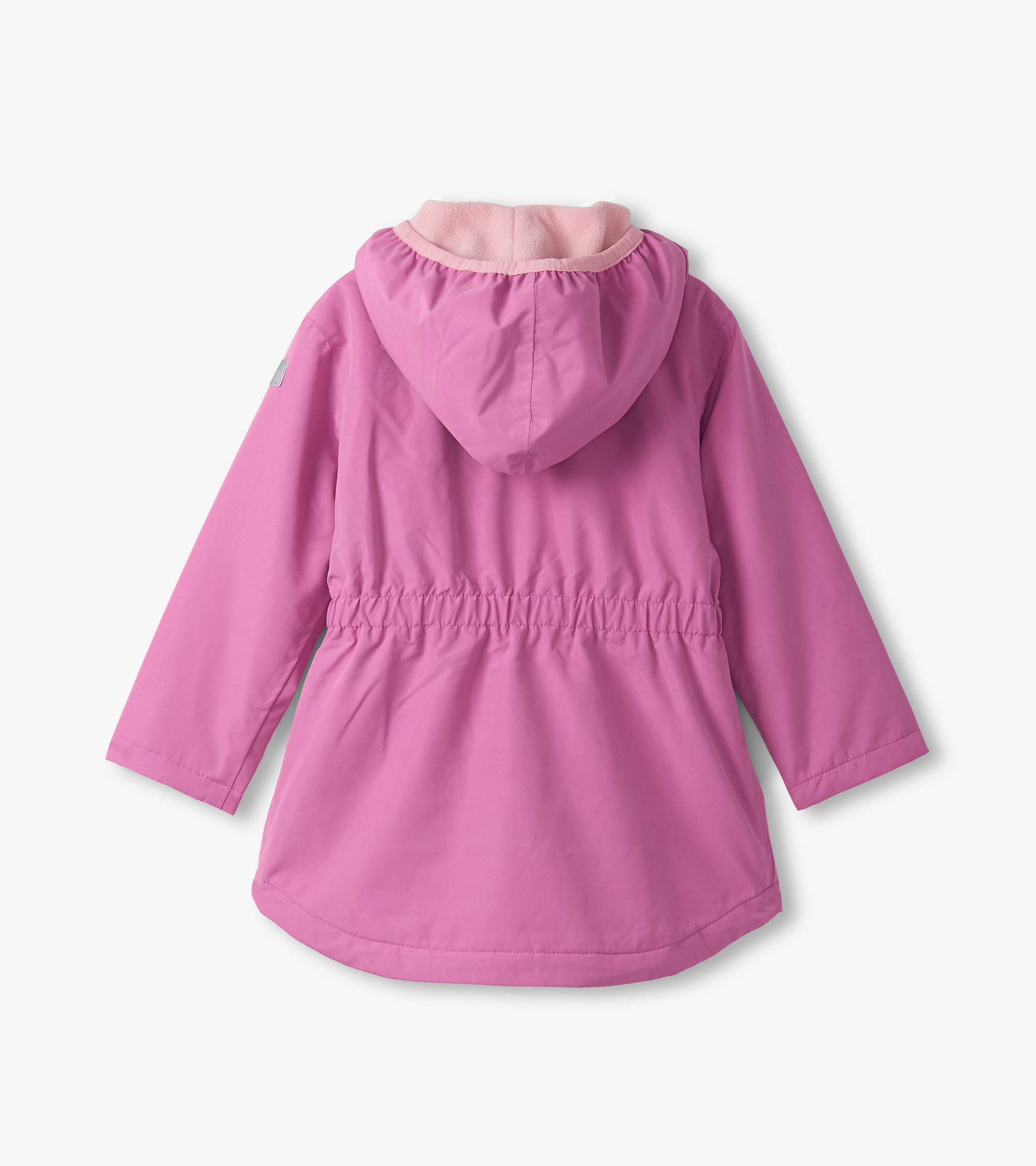 Girls Heart Swans Color Changing Zip-Up Rain Jacket
