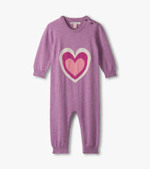 Baby Girls Hearts Sweater Romper
