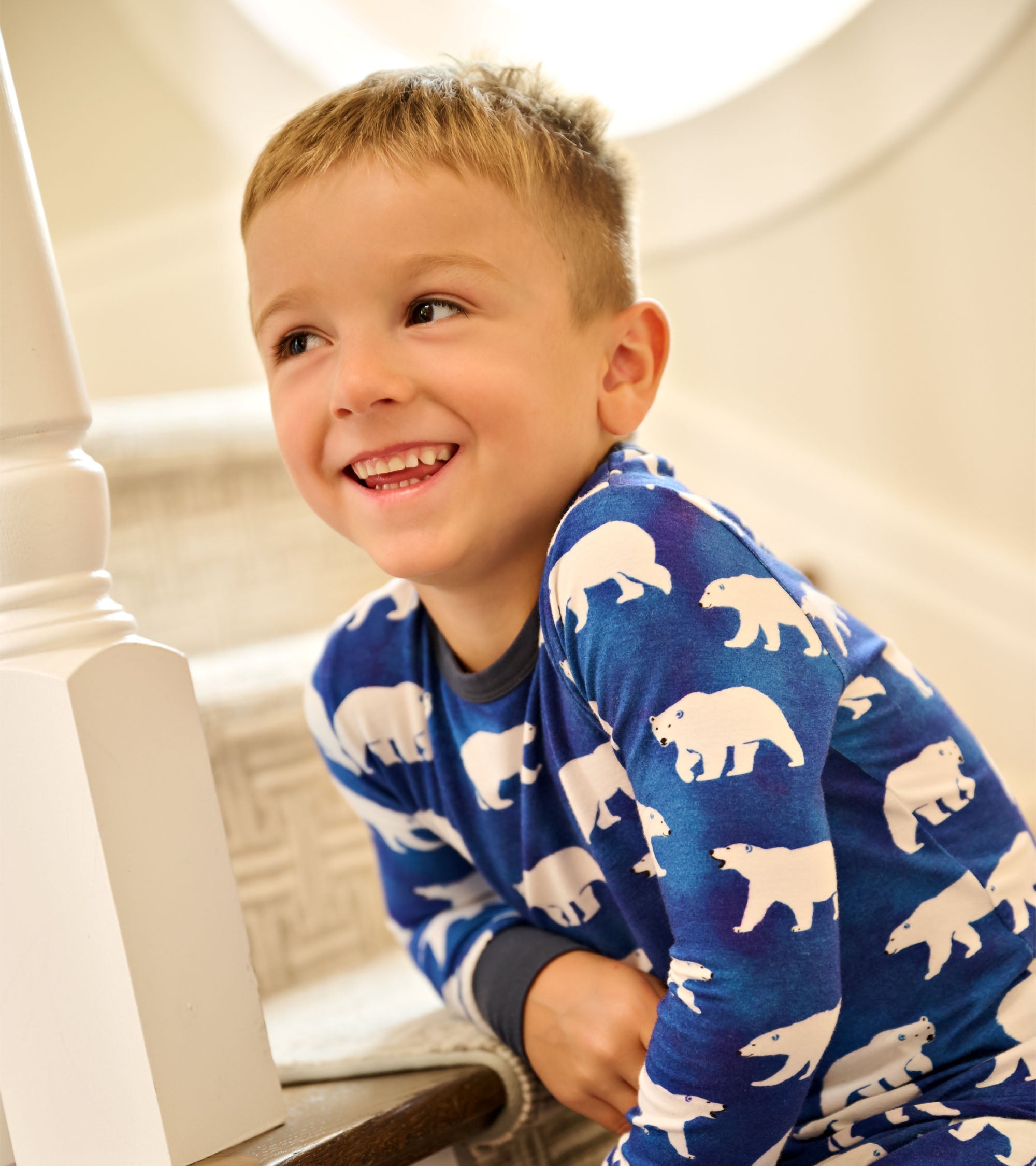 Boys Midnight Polar Bear Pajama Set
