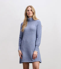 Swing Sweater Dress - Light Denim