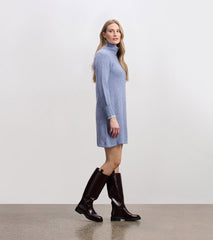 Swing Sweater Dress - Light Denim