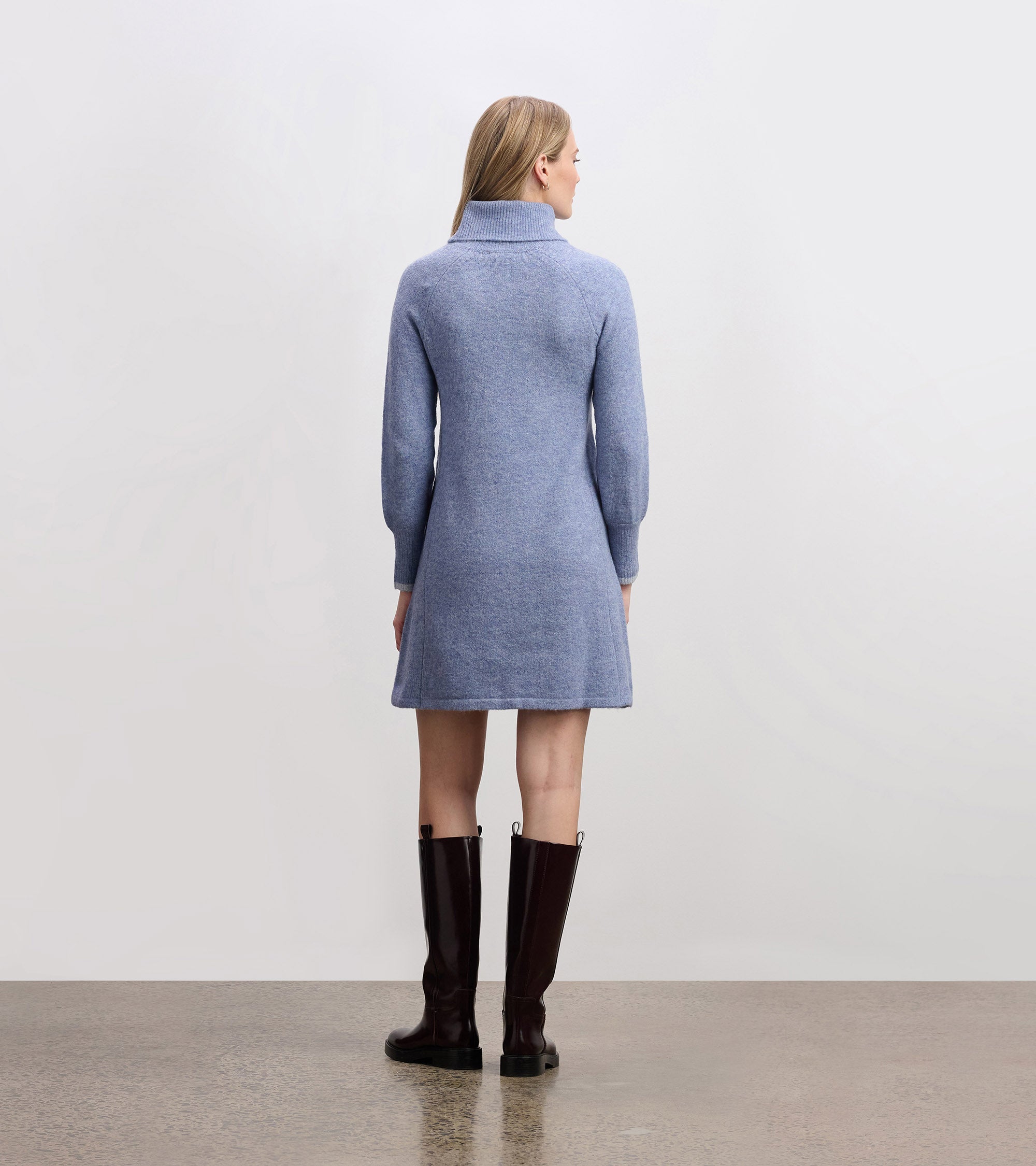 Swing Sweater Dress - Light Denim