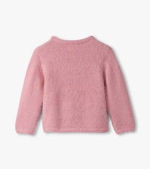 Baby & Toddler Girls Shiny Bow Furry Sweater