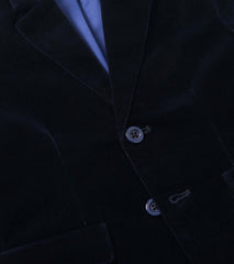 Boys Navy Velveteen Holiday Blazer