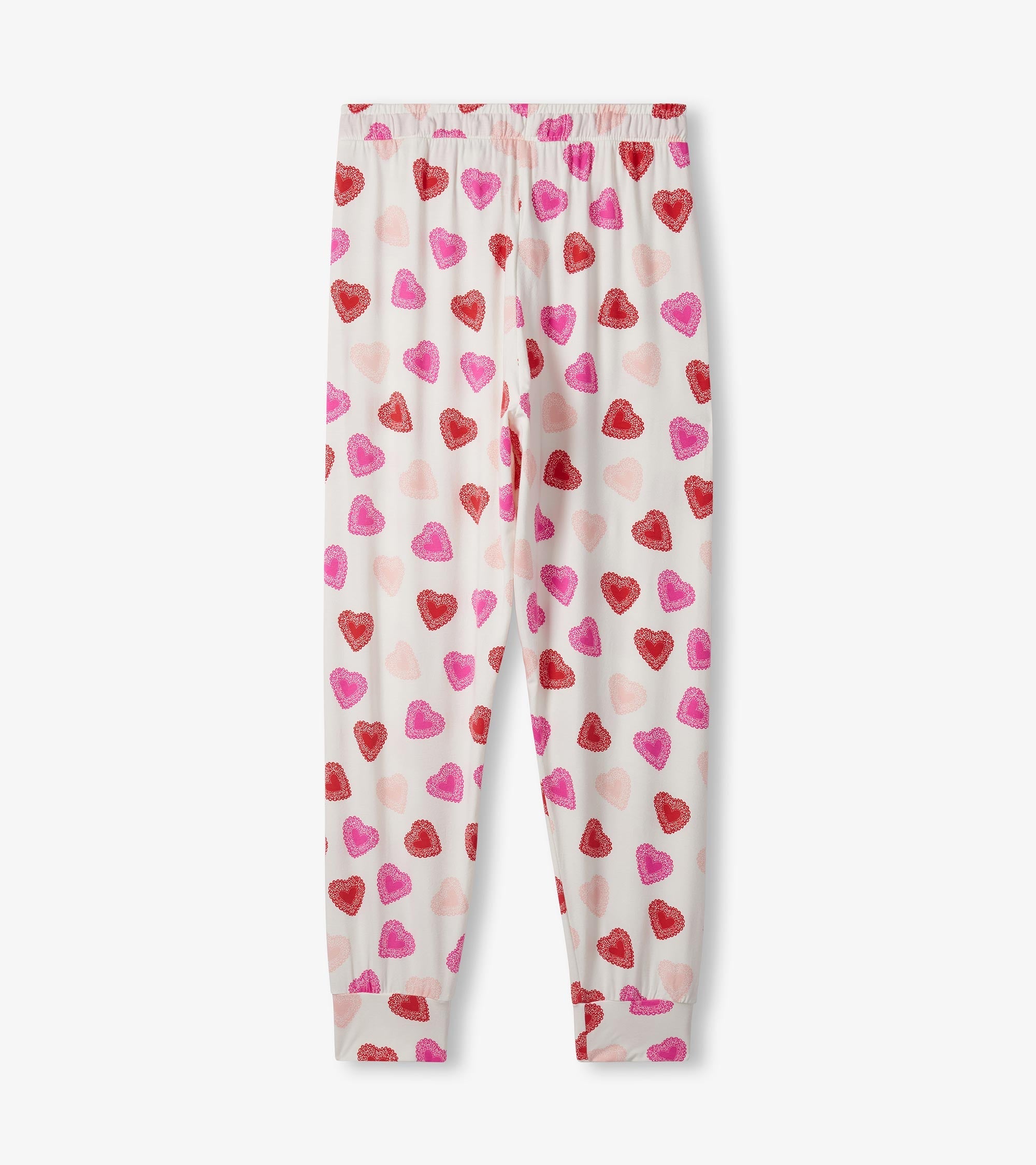 Women's Cut Out Hearts Pajama Set