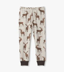 Boys Pine Brush Stags Cotton Pajama Set