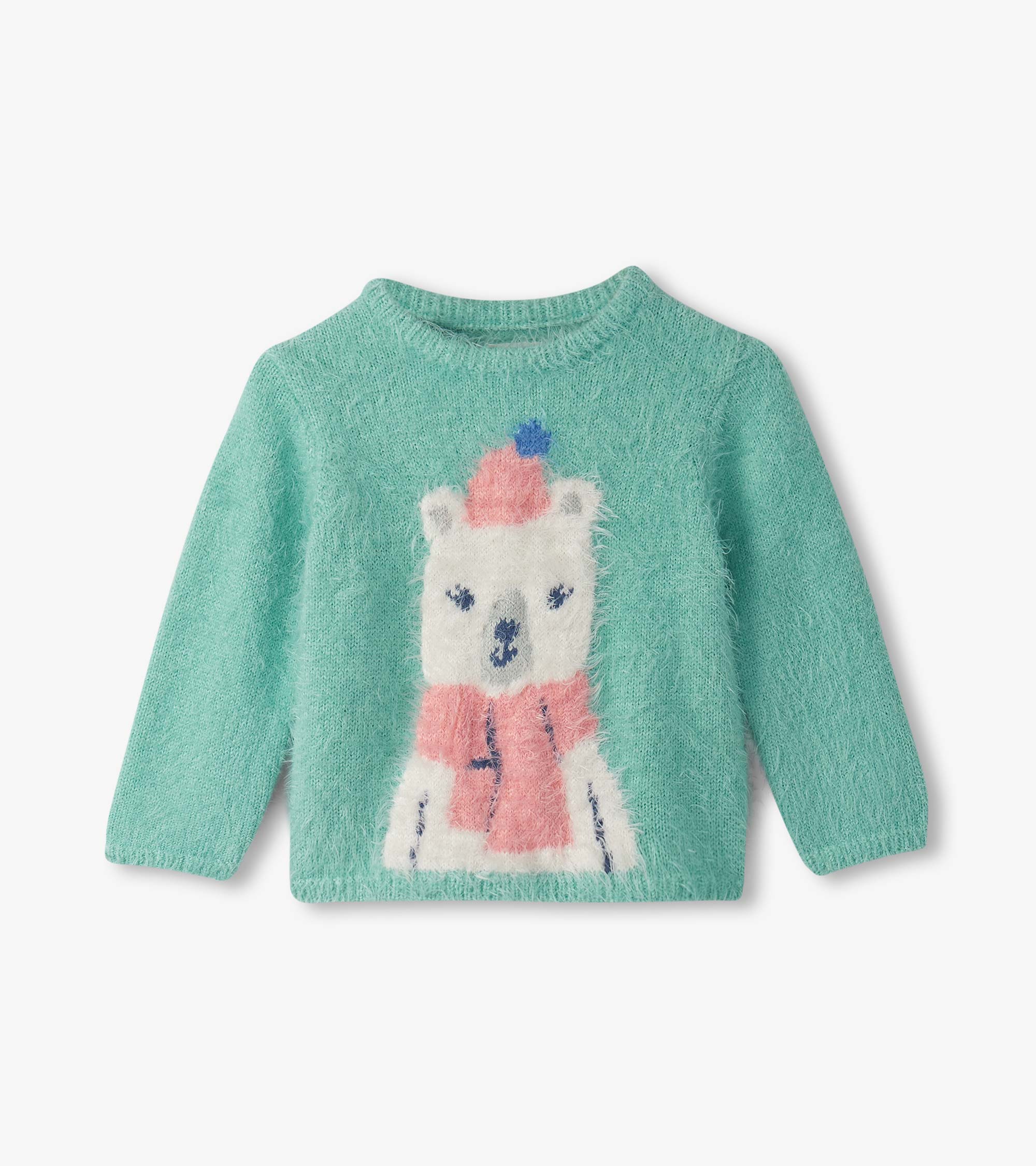 Baby & Toddler Girls Polar Bear Furry Sweater