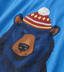 Boys Bear Long Sleeve Graphic Tee
