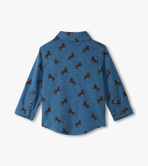 Baby & Toddler Boys Ranch Horses Button Down Shirt