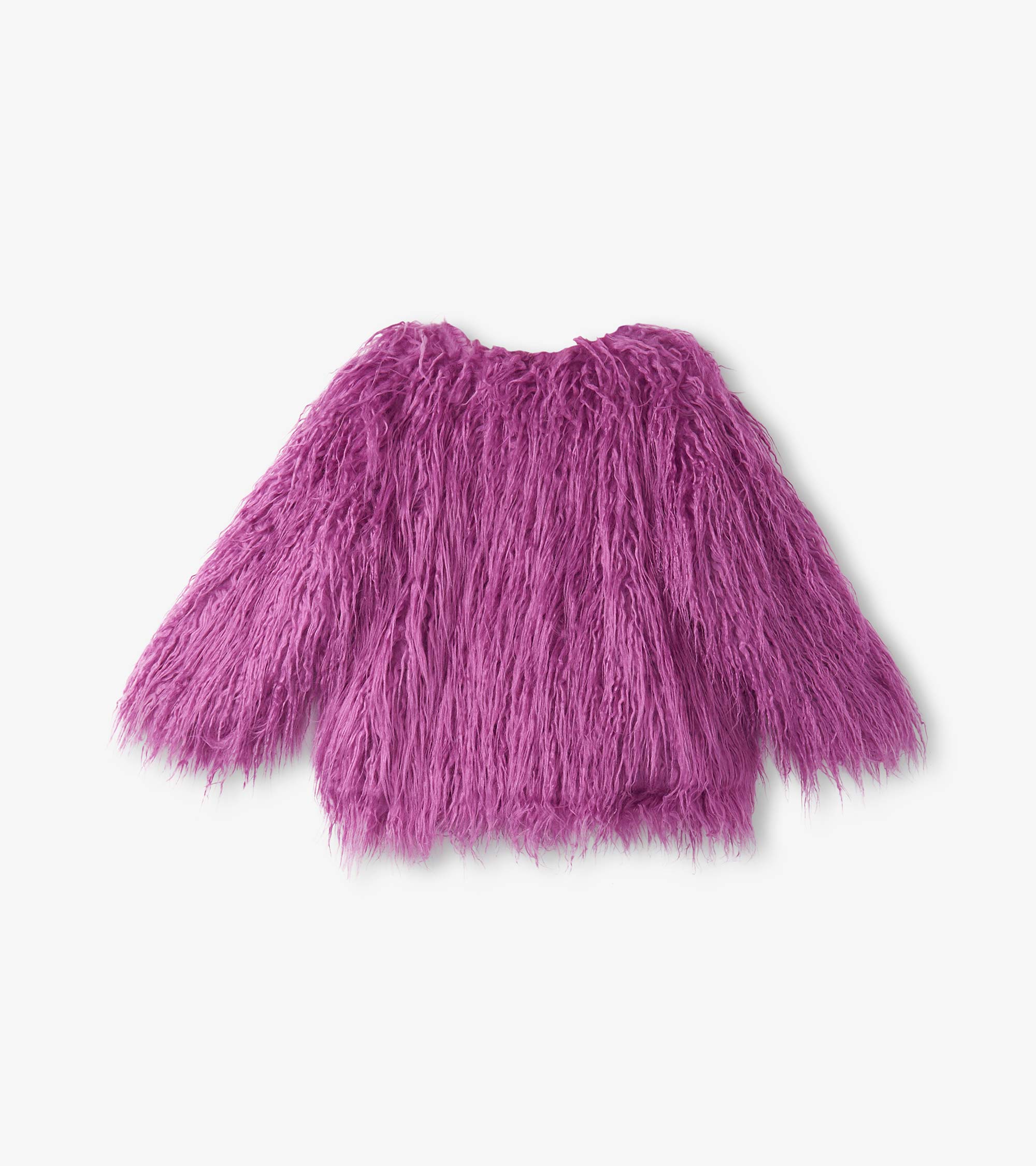 Girls Radiant Orchid Mongolian Faux Fur Topper