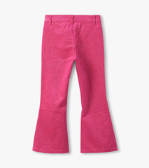 Girls Raspberry Rose Patch Pocket Flared Pants
