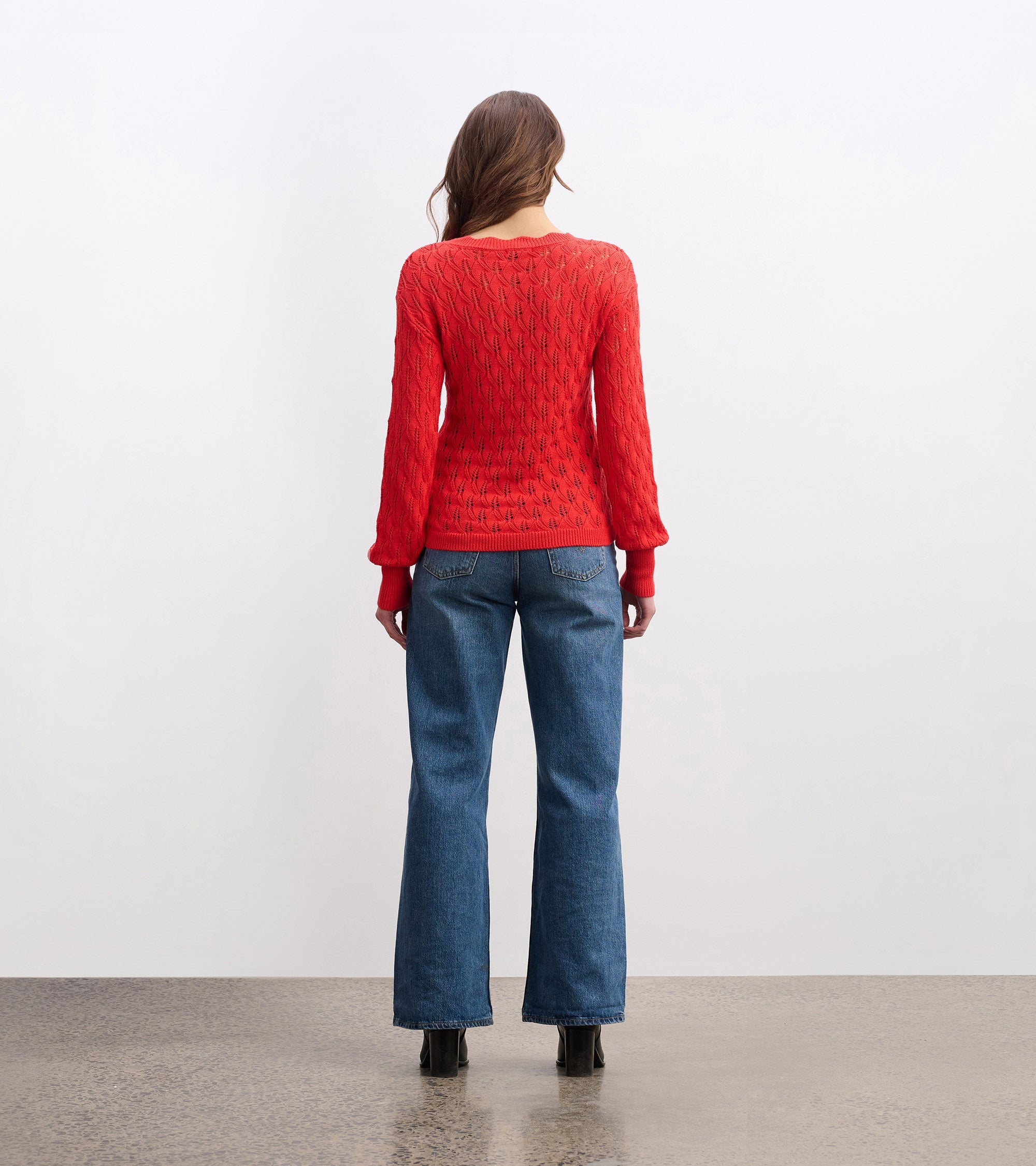 Iris Sweater - Ruby Red