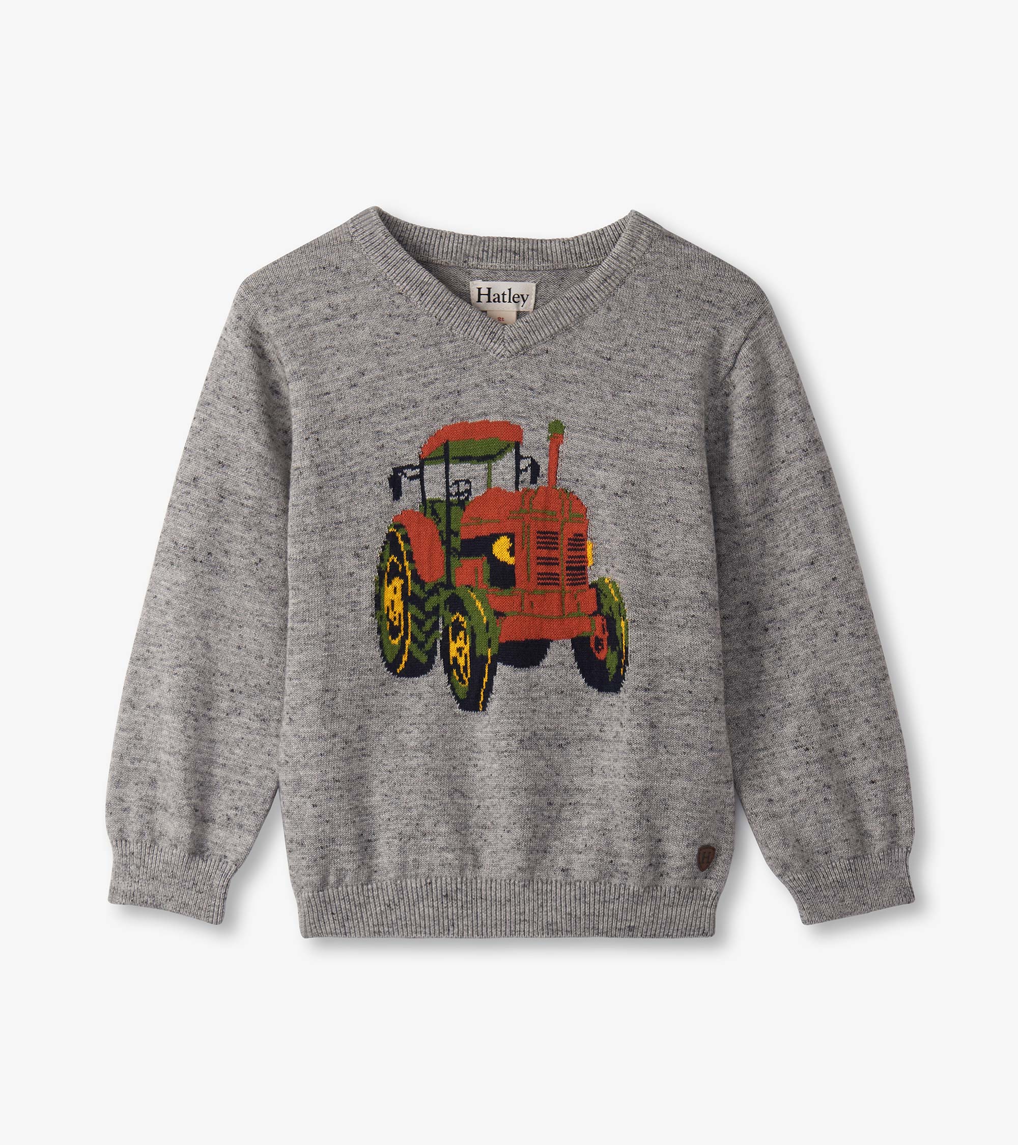 Baby & Toddler Boys Tractor V-Neck Sweater