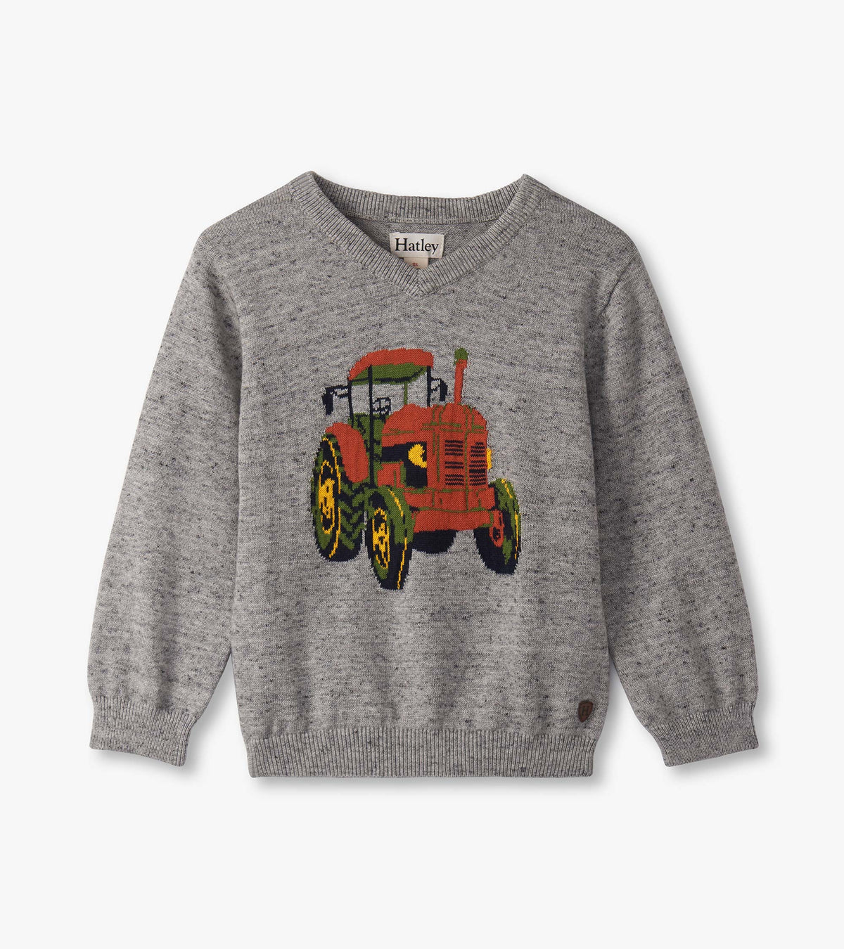 Baby & Toddler Boys Tractor V-Neck Sweater
