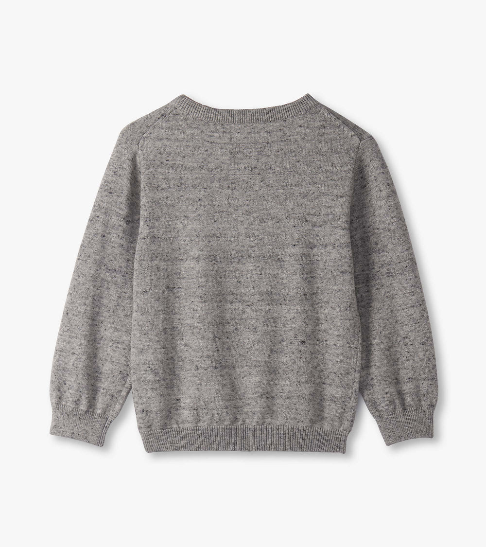 Baby & Toddler Boys Tractor V-Neck Sweater