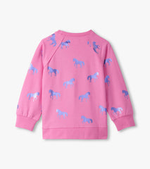 Girls Shimmer Horses Sweater