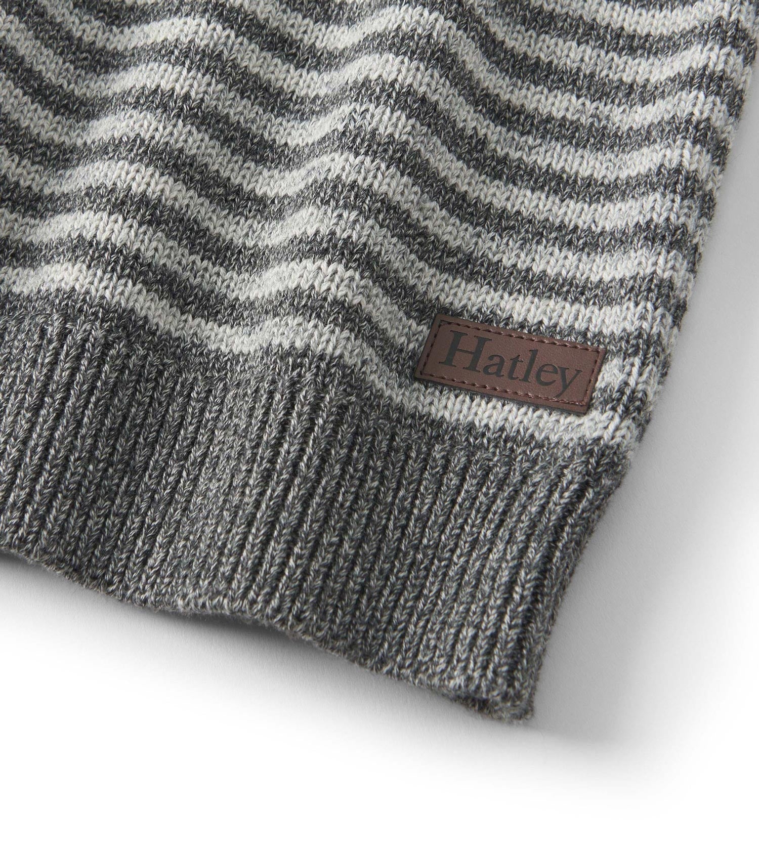 Boys Speckle Stripe Crew Neck Sweater