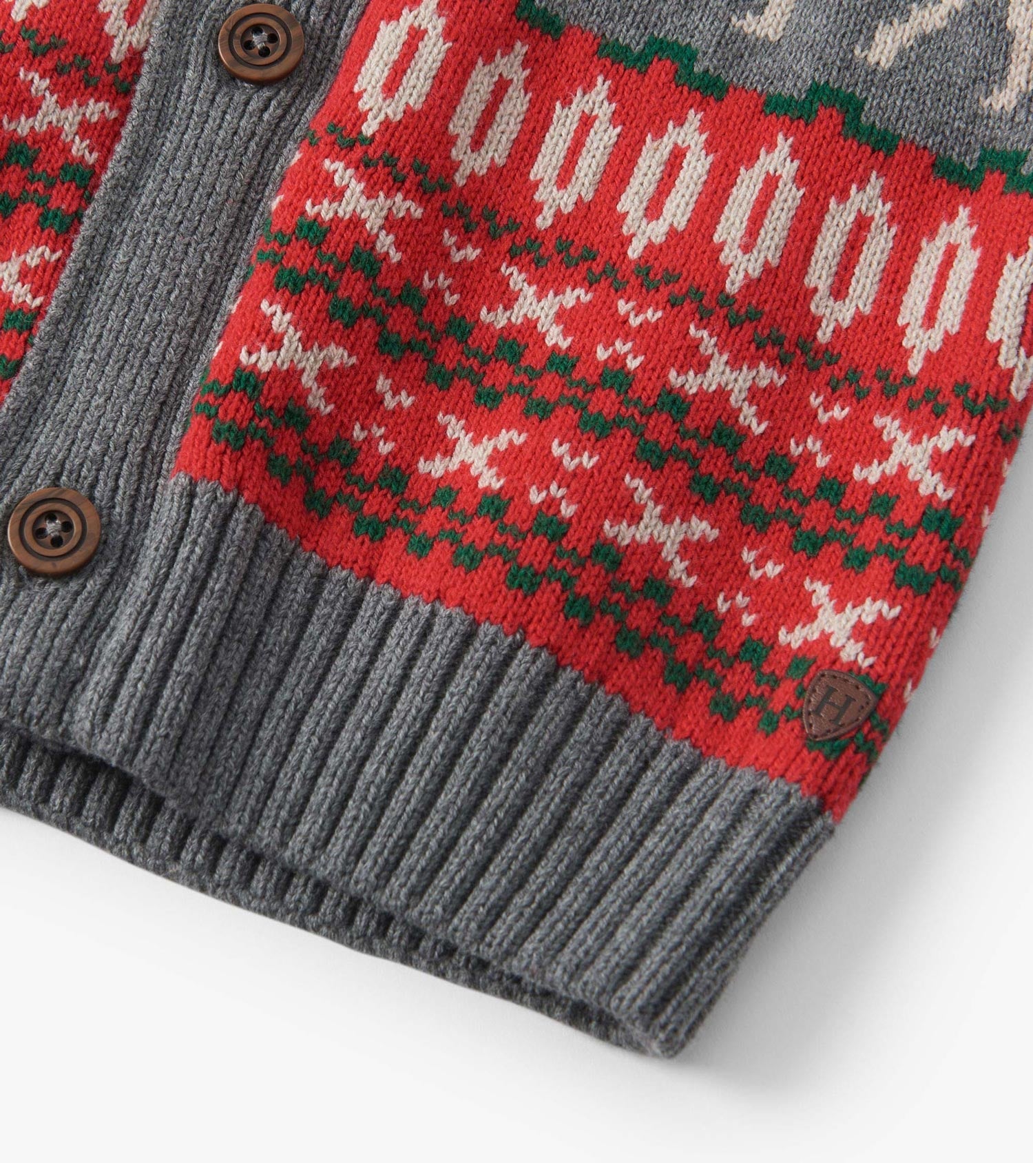 Boys Winter Elk Shawl Collar Cardigan