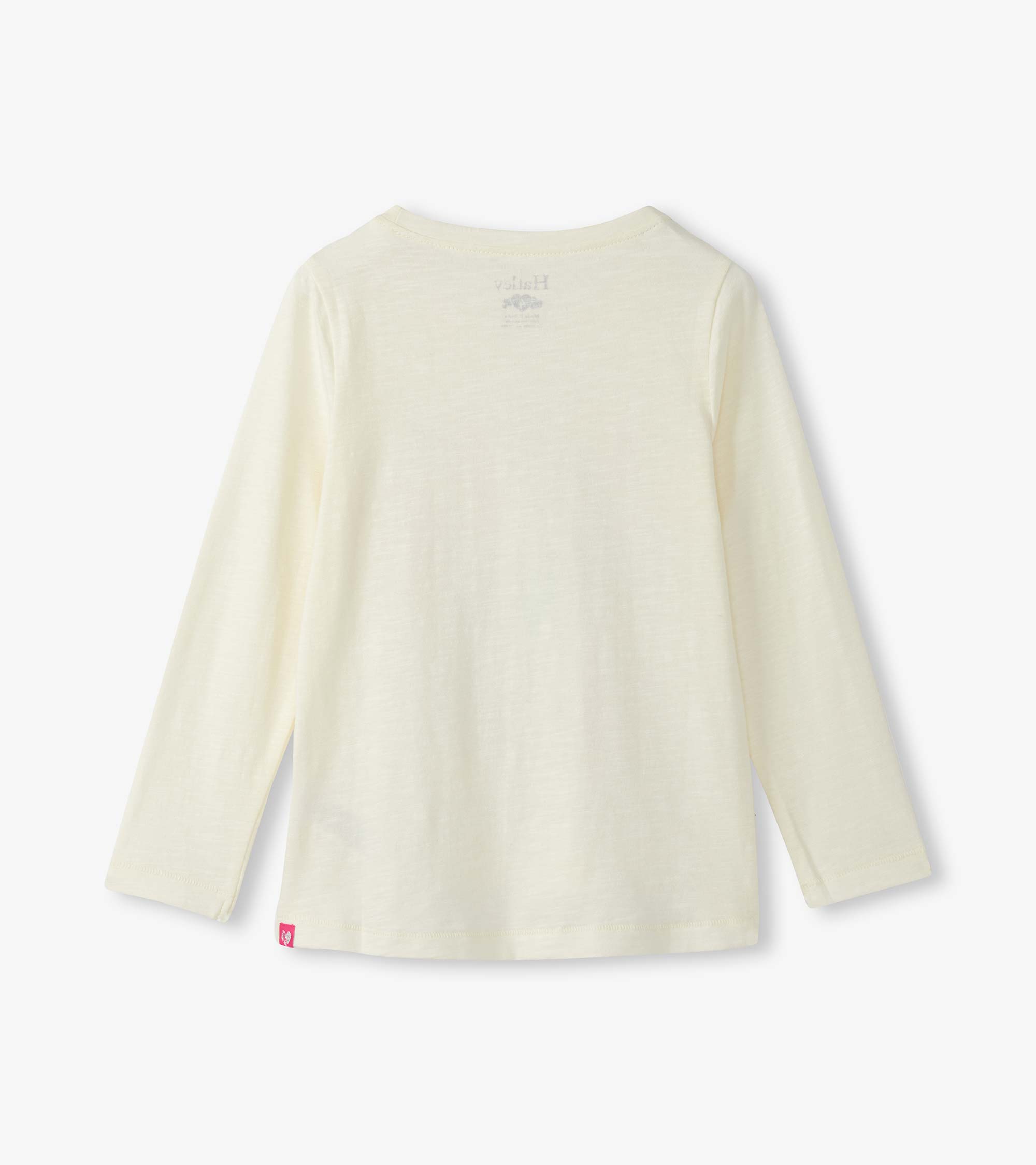 Girls Feathers Long Sleeve Graphic Tee