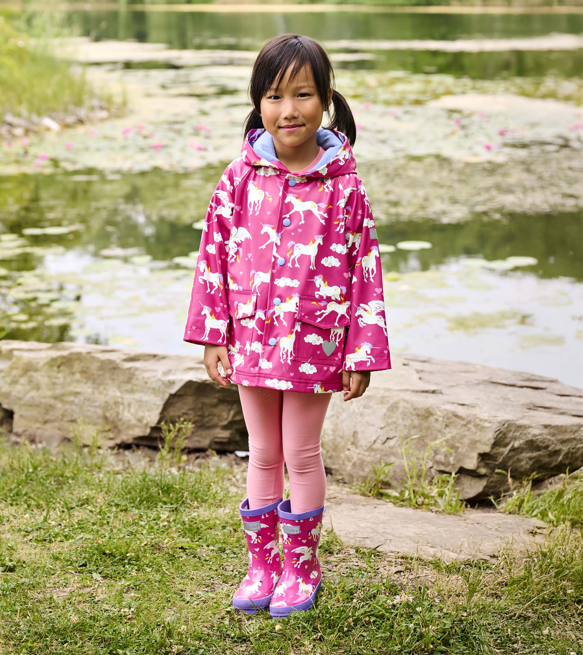 Rainbow Unicorns Raincoat