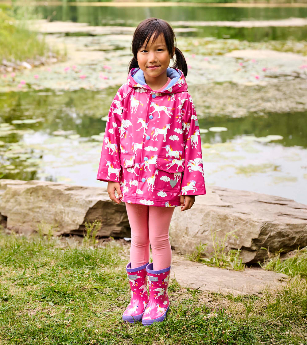 Rainbow Unicorns Raincoat