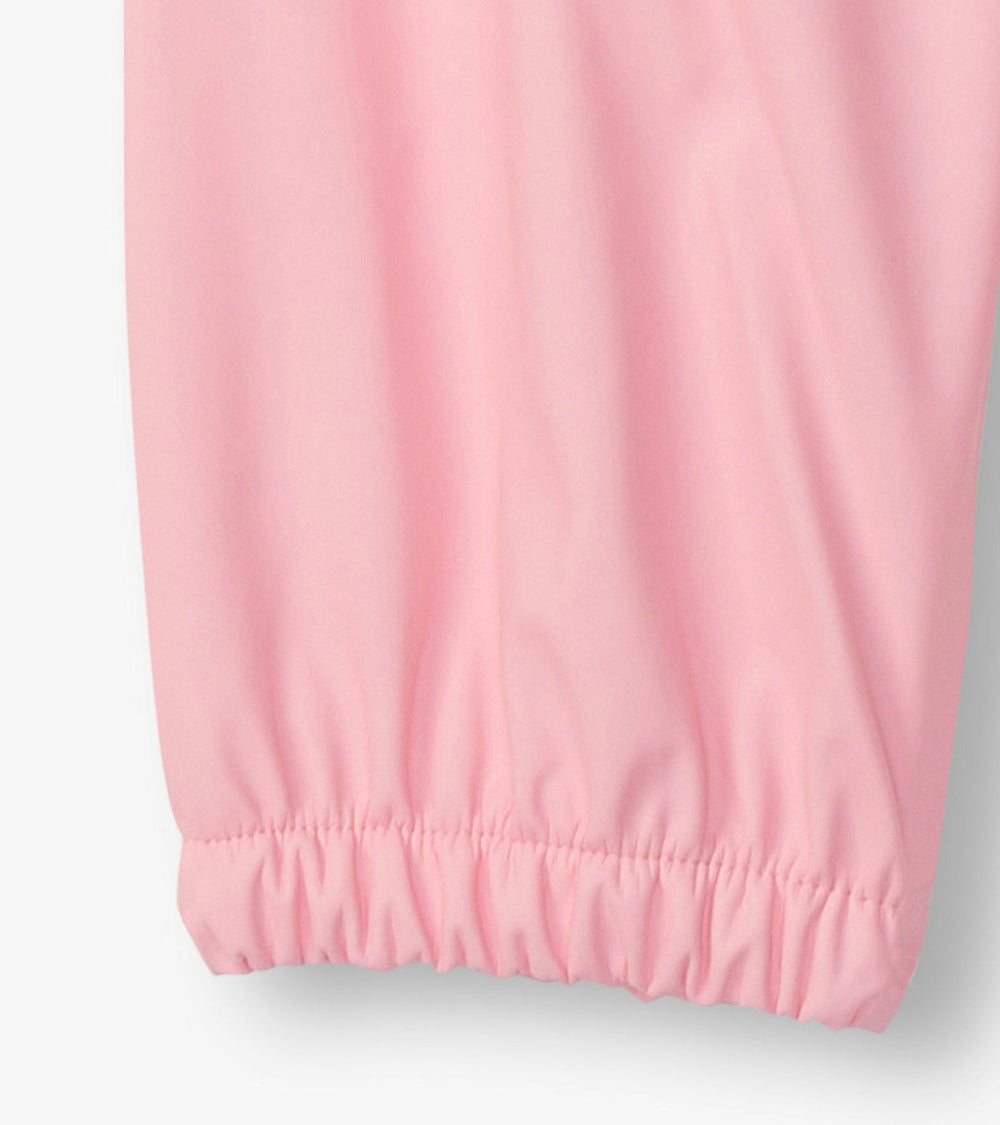 Classic Pink Kids Rain Pants
