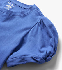 Girls Amparo Blue Twisted Sleeve T-Shirt