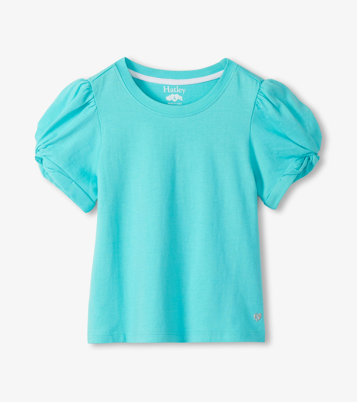 Girls Blue Radiance Twisted Sleeve T-Shirt