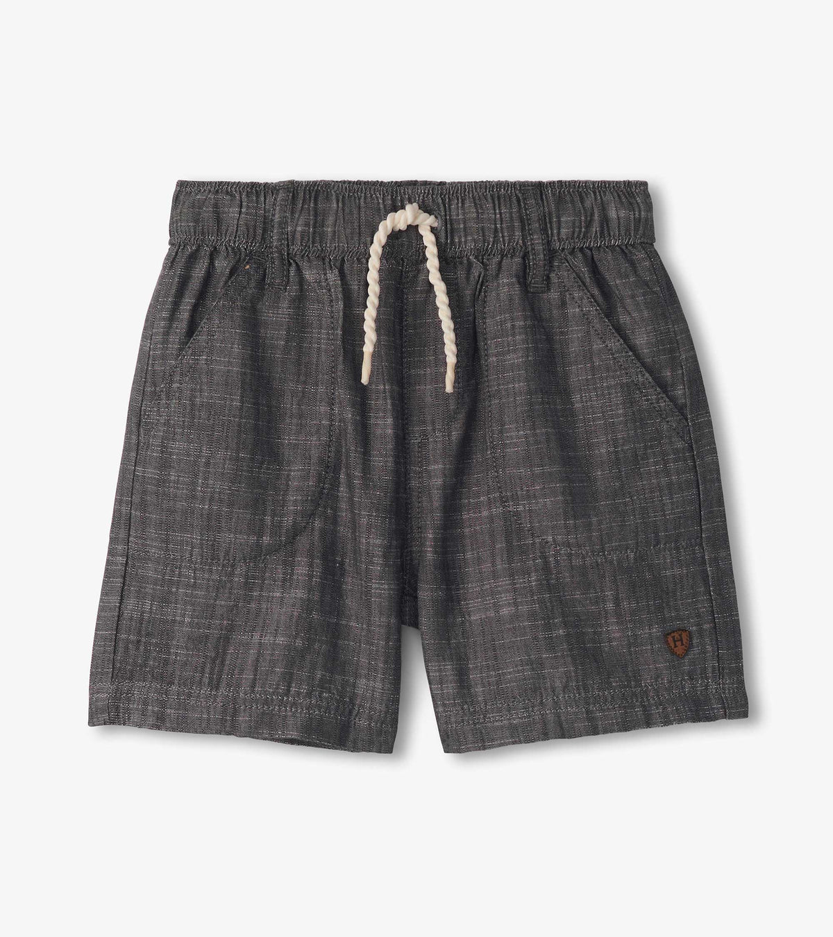Boys Dark Grey Woven Shorts